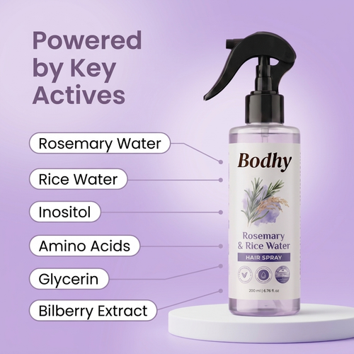 Rosemary + Rice Water Spray