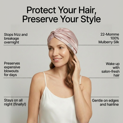 Overnight Hair-Repair Mulberry Silk Bonnet